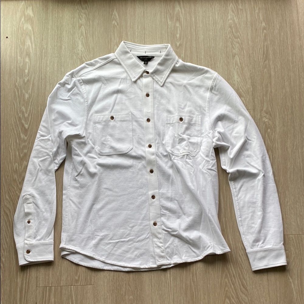 Men's Banana Republic Slim Fit White Button-Up Shirt